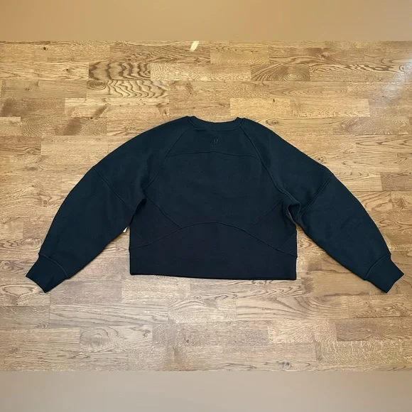 NWT Lululemon🍋 Black Scuba Oversized Pullover Wordmark Size XS/S - Picture 15 of 16